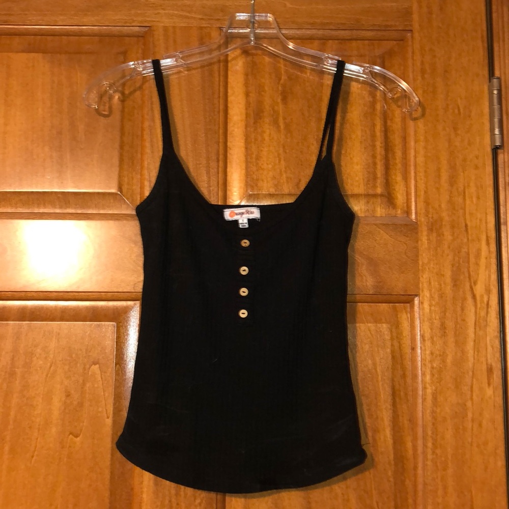 Black tank top